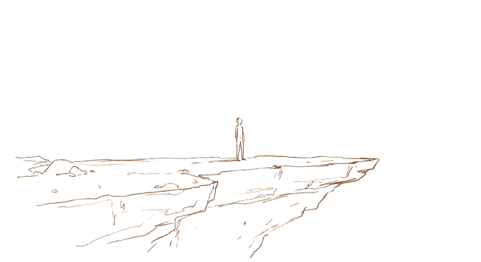 A sketch-style illustration for the opening spread
